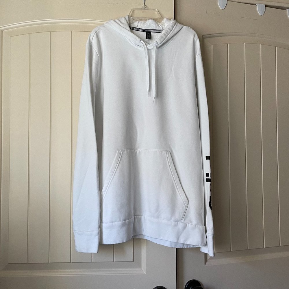 White Adidas Hoodie